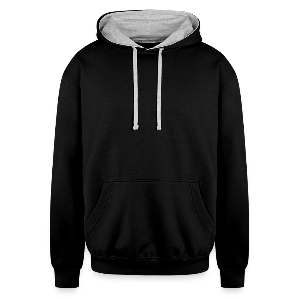 Various Blue Contrasts Unisex Hoodies - black/heather gray