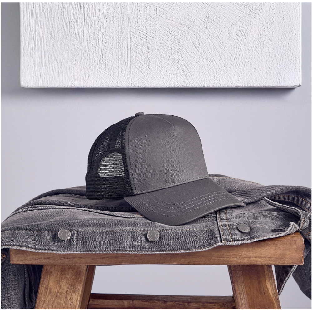 Eco Urban Trucker Hat - smoke grey/black