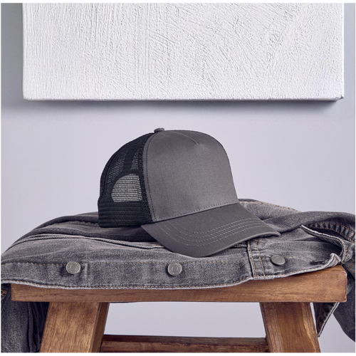 Eco Urban Trucker Hat - smoke grey/black