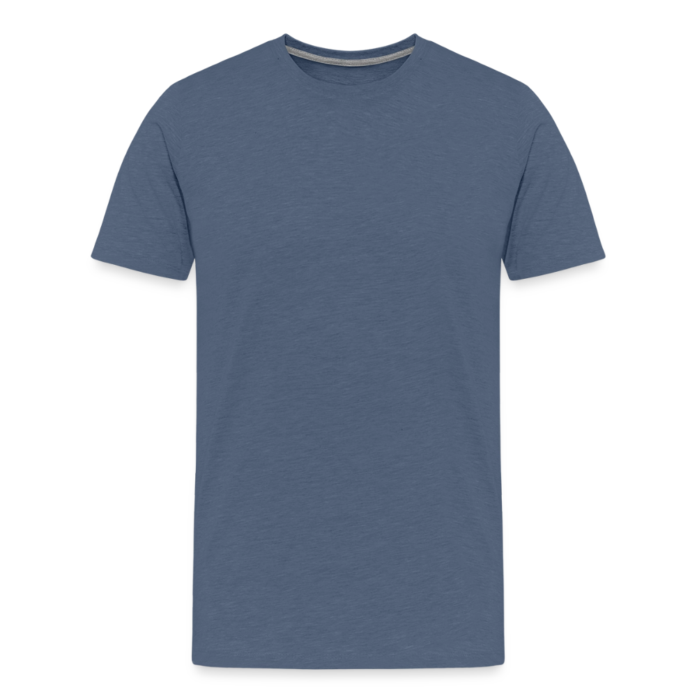 Phases of Blue Core Collection Men’s Tee - heather blue